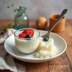 Creamy Vanilla Rice Pudding with a Caramel Twist - Root Kitchen UK