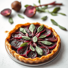 Roasted Beet, Red Onion & Sage Tarte Tatin: A Show-Stopping Vegan Dish - Root Kitchen UK