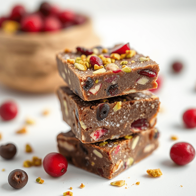 Vegan Cranberry &amp; Pistachio Tiffin 🍫🌱: A Sweet, No-Bake Delight! - Root Kitchen UK